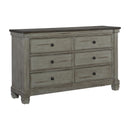 Homelegance Weaver 6-Drawer Dresser 1626GY-5 IMAGE 2