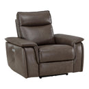 Homelegance Maroni Power Leather Match Recliner 8259RFDB-1PWH IMAGE 2