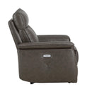 Homelegance Maroni Power Leather Match Recliner 8259RFDB-1PWH IMAGE 3