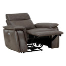 Homelegance Maroni Power Leather Match Recliner 8259RFDB-1PWH IMAGE 5