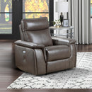 Homelegance Maroni Power Leather Match Recliner 8259RFDB-1PWH IMAGE 7