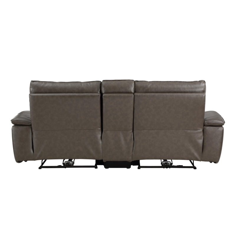 Homelegance Maroni Power Reclining Leather Match Loveseat 8259RFDB-2CNPWH* IMAGE 3