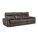 Homelegance Maroni Reclining Leather Match Sofa 8259RFDB-3PWH* IMAGE 2