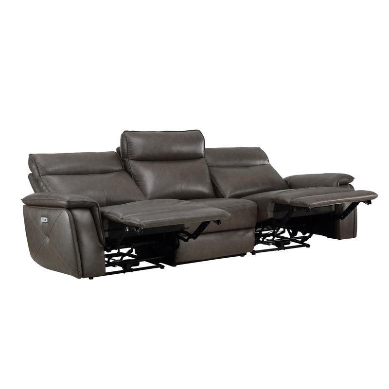 Homelegance Maroni Reclining Leather Match Sofa 8259RFDB-3PWH* IMAGE 4