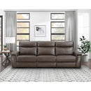 Homelegance Maroni Reclining Leather Match Sofa 8259RFDB-3PWH* IMAGE 5