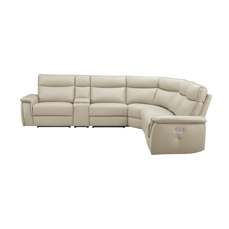 Homelegance Maroni Power Reclining Leather Match 6 pc Sectional 8259RFTP*6SCPWH IMAGE 3