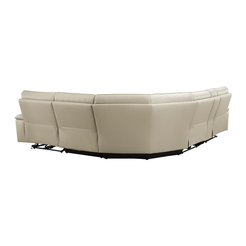 Homelegance Maroni Power Reclining Leather Match 6 pc Sectional 8259RFTP*6SCPWH IMAGE 5
