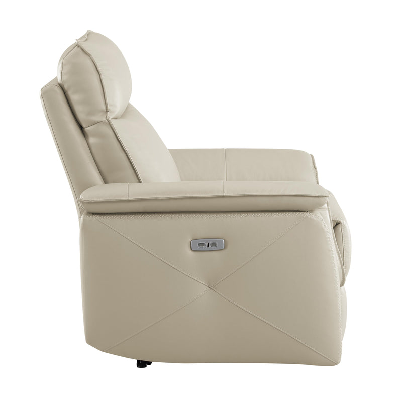 Homelegance Maroni Power Leather Match Recliner 8259RFTP-1PWH IMAGE 3