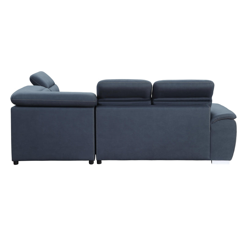 Homelegance Platina Stationary Fabric Sleeper Sectional 8277NBU* IMAGE 3