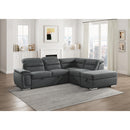 Homelegance Platina Reclining Fabric 3 pc Sectional 8277NGY* IMAGE 6