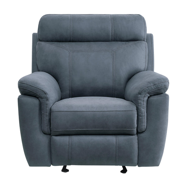 Homelegance Clifton Glider Fabric Recliner 9301BUE-1 IMAGE 1