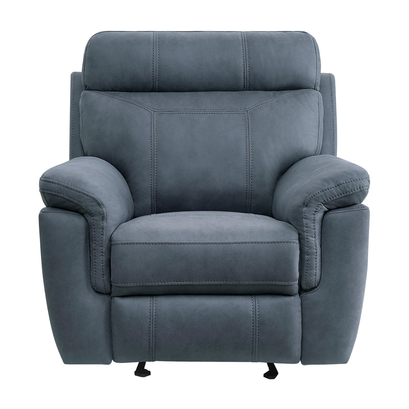 Homelegance Clifton Glider Fabric Recliner 9301BUE-1 IMAGE 1