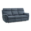 Homelegance Clifton Reclining Fabric Sofa 9301BUE-3 IMAGE 2