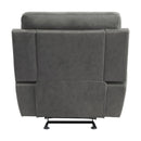 Homelegance Clifton Glider Fabric Recliner 9301GRY-1 IMAGE 4