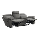 Homelegance Clifton Reclining Fabric Sofa 9301GRY-3 IMAGE 4