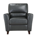 Homelegance Dublin Leather Look Recliner 9304GRY-1 IMAGE 1