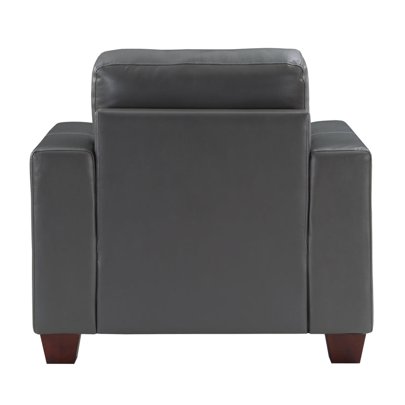 Homelegance Hinsall Stationary Leather Look Chair 9309GY-1 IMAGE 4