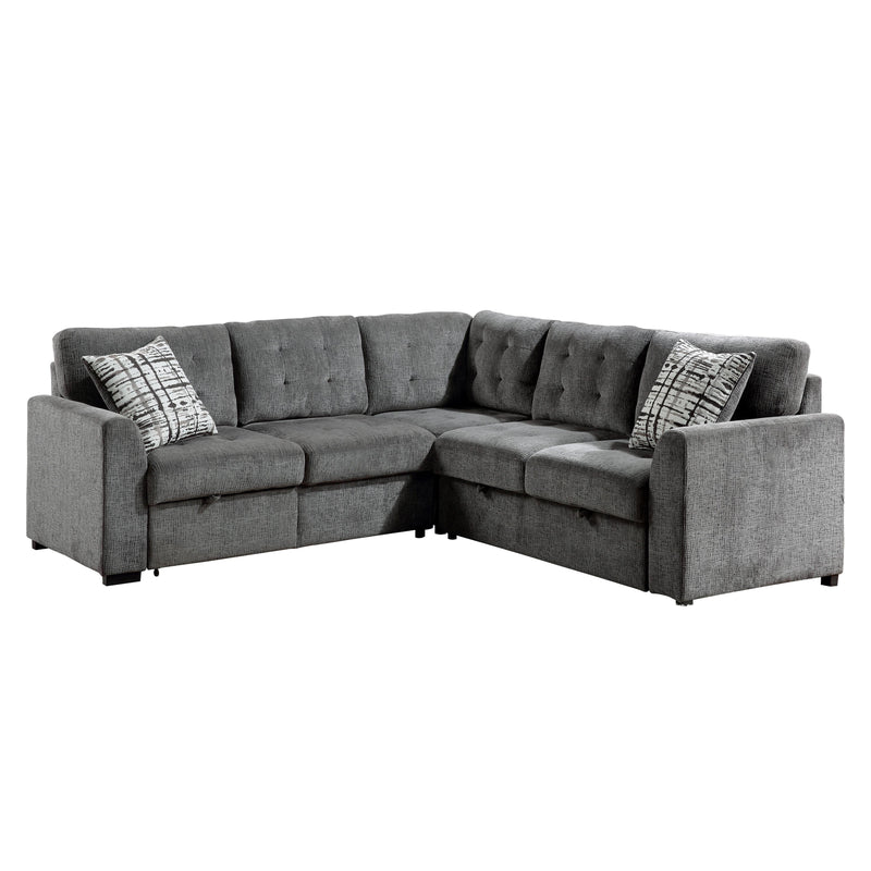 Homelegance Lanning Fabric 3 pc Sectional 9311GY*SC IMAGE 1