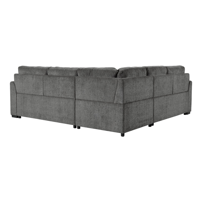 Homelegance Lanning Fabric 3 pc Sectional 9311GY*SC IMAGE 3