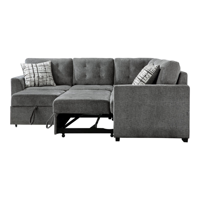 Homelegance Lanning Fabric 3 pc Sectional 9311GY*SC IMAGE 5