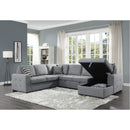Homelegance Solomon Fabric 4 pc Sectional 9313GY*42LRC IMAGE 5