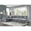 Homelegance Solomon Fabric 4 pc Sectional 9313GY*42LRC IMAGE 6