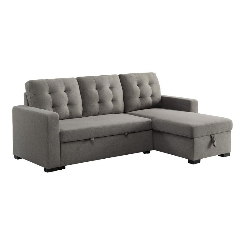 Homelegance Cornish Fabric 2 pc Sectional 9314GY*SC IMAGE 2