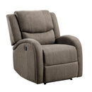 Homelegance Foxcroft Power Fabric Recliner 9316BR-1PW IMAGE 2