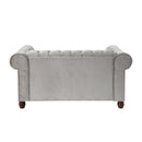 Homelegance Welwyn Stationary Fabric Loveseat 9326GY-2 IMAGE 3