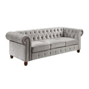 Homelegance Welwyn Stationary Fabric Sofa 9326GY-3 IMAGE 2