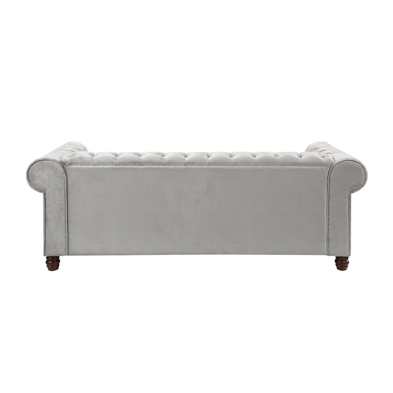 Homelegance Welwyn Stationary Fabric Sofa 9326GY-3 IMAGE 3