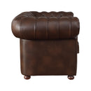 Homelegance Tiverton Stationary Leather Look Chair 9335BRW-1 IMAGE 3