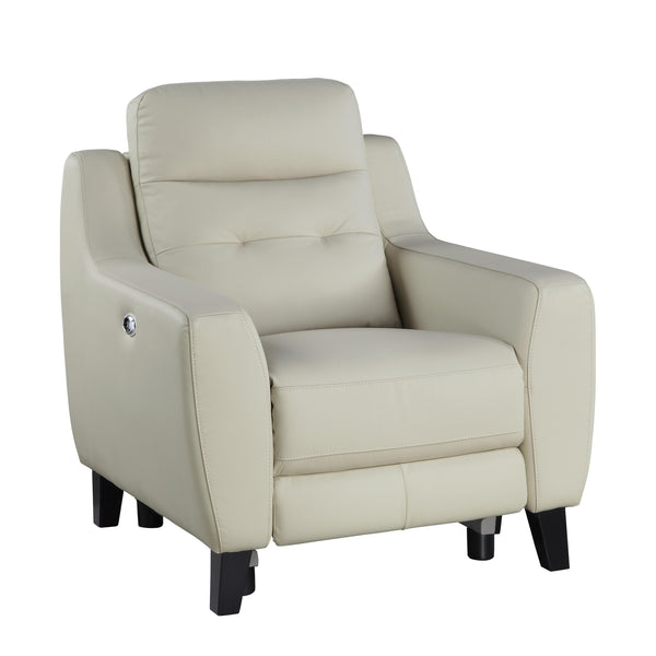 Homelegance Conrad Power Leather Match Recliner 9337CR-1PW IMAGE 1