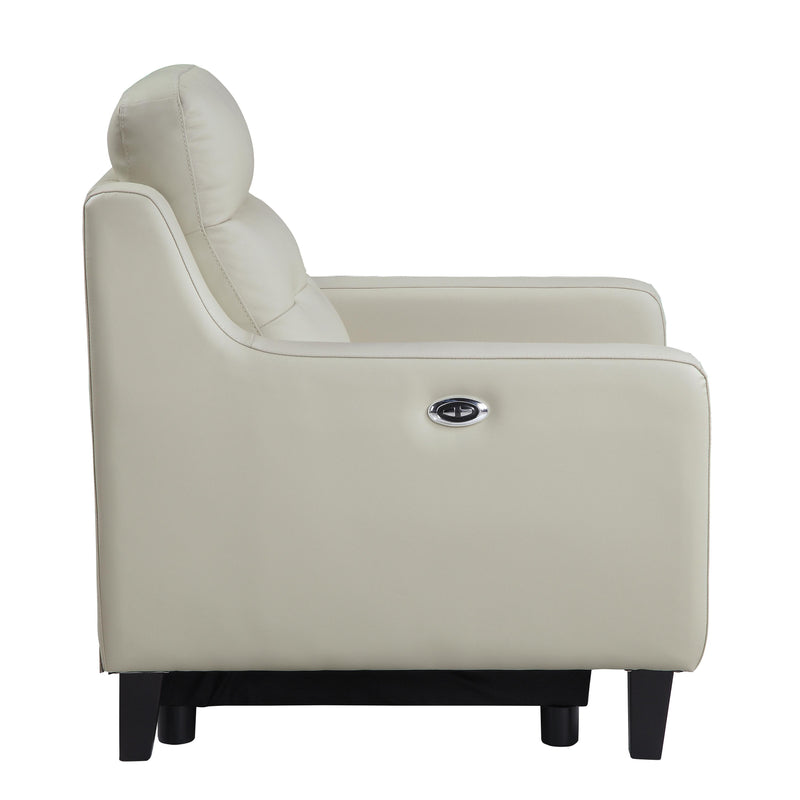 Homelegance Conrad Power Leather Match Recliner 9337CR-1PW IMAGE 3