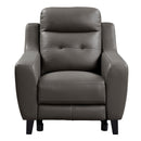 Homelegance Conrad Power Leather Match Recliner 9337GB-1PW IMAGE 1