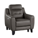 Homelegance Conrad Power Leather Match Recliner 9337GB-1PW IMAGE 2