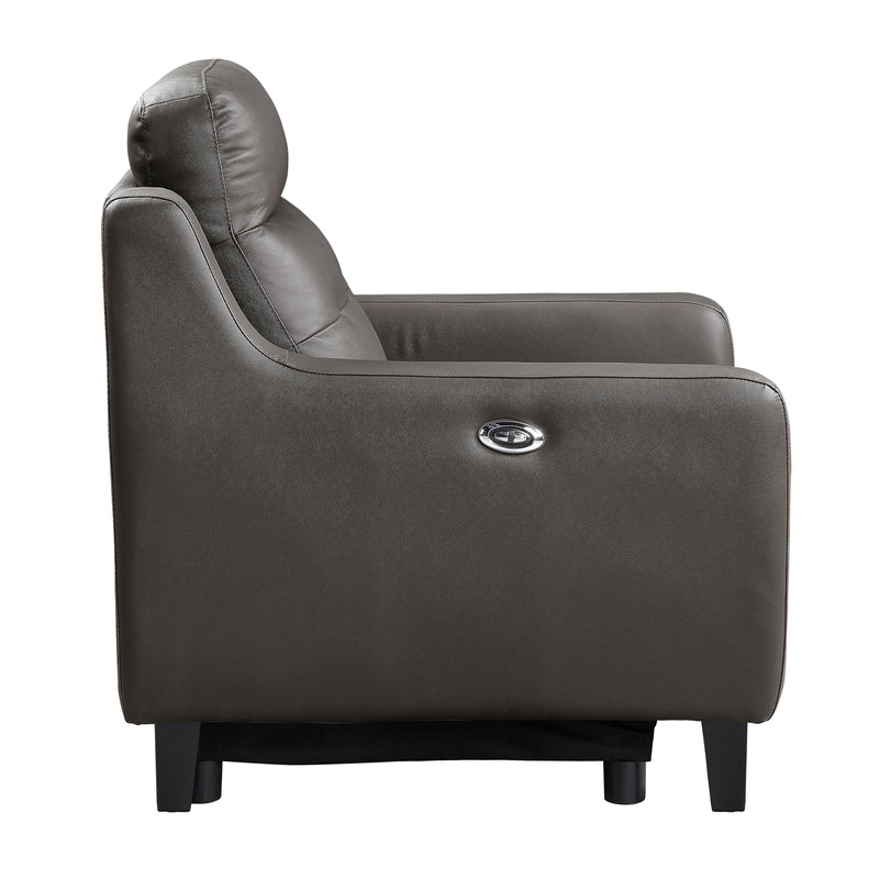 Homelegance Conrad Power Leather Match Recliner 9337GB-1PW IMAGE 3