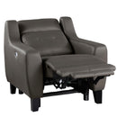 Homelegance Conrad Power Leather Match Recliner 9337GB-1PW IMAGE 5