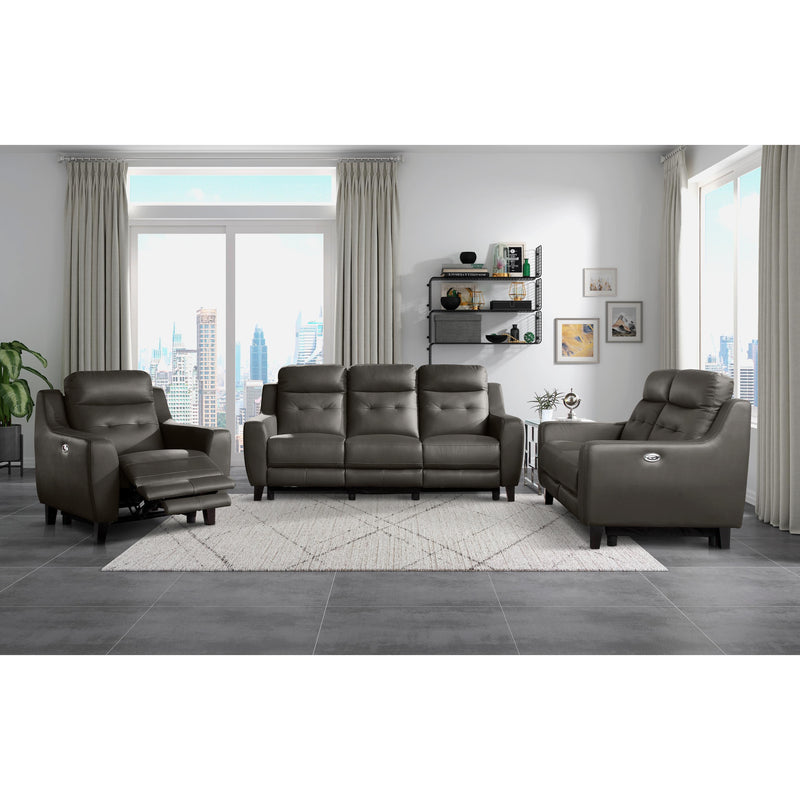 Homelegance Conrad Power Leather Match Recliner 9337GB-1PW IMAGE 6