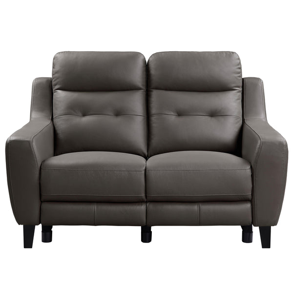 Homelegance Conrad Power Reclining Leather Match Loveseat 9337GB-2PW IMAGE 1