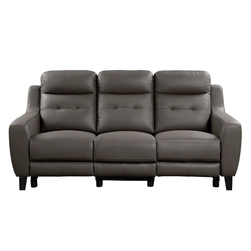 Homelegance Conrad Reclining Leather Match Sofa 9337GB-3PW IMAGE 1