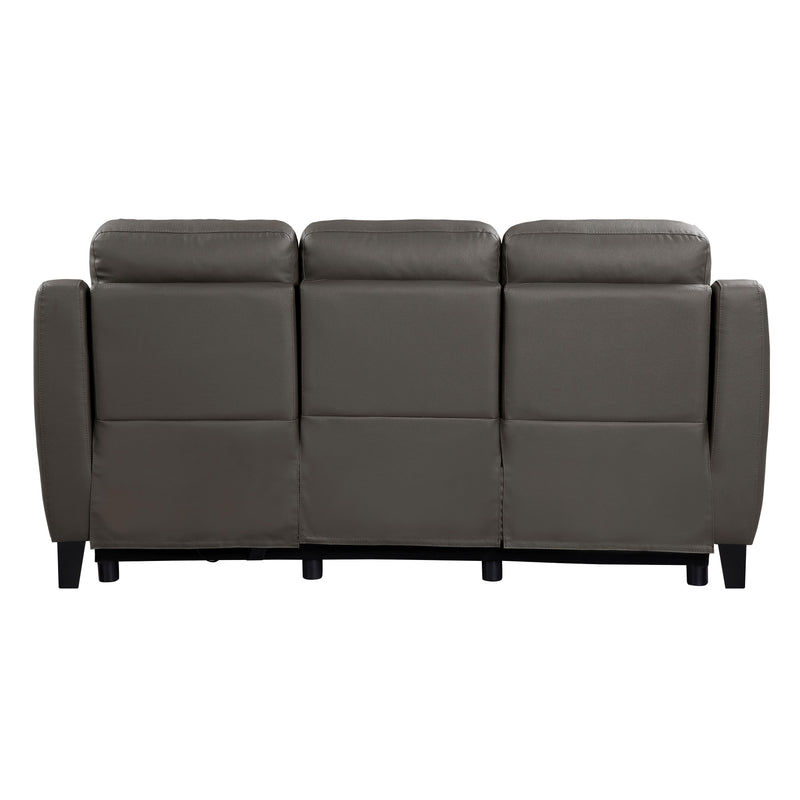 Homelegance Conrad Reclining Leather Match Sofa 9337GB-3PW IMAGE 3