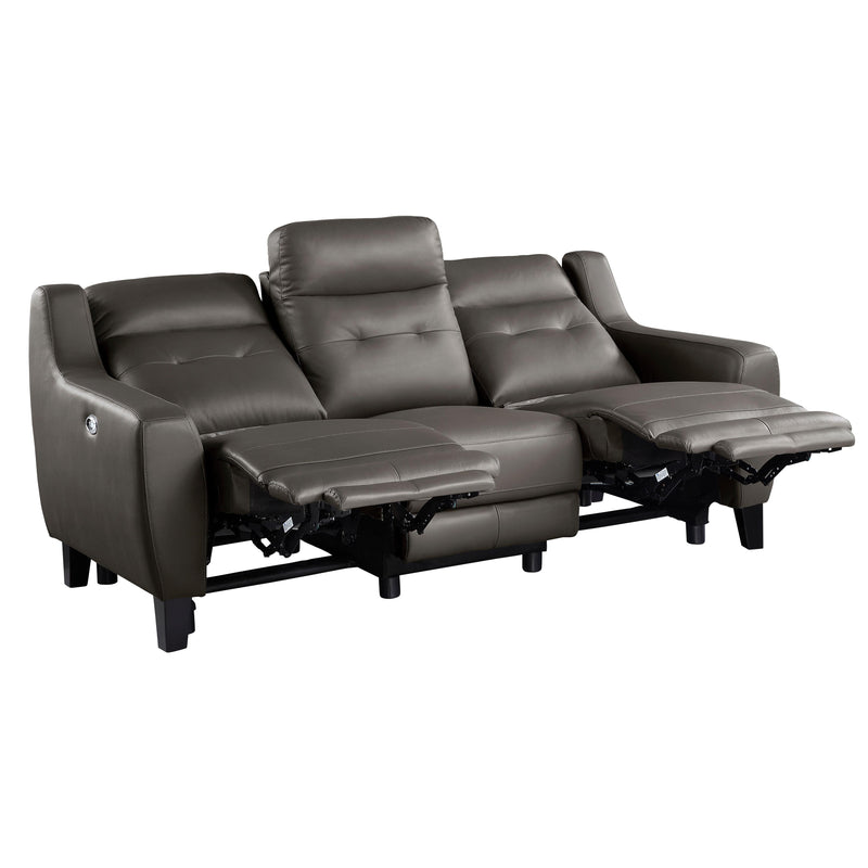 Homelegance Conrad Reclining Leather Match Sofa 9337GB-3PW IMAGE 4