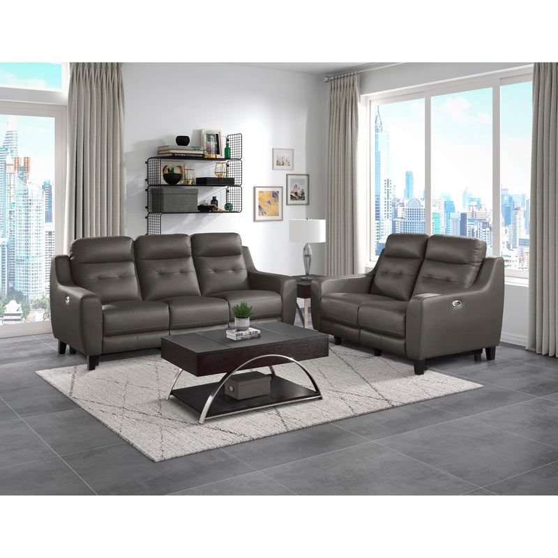 Homelegance Conrad Reclining Leather Match Sofa 9337GB-3PW IMAGE 5