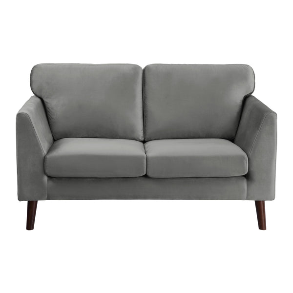 Homelegance Tolley Stationary Fabric Loveseat 9338GY-2 IMAGE 1