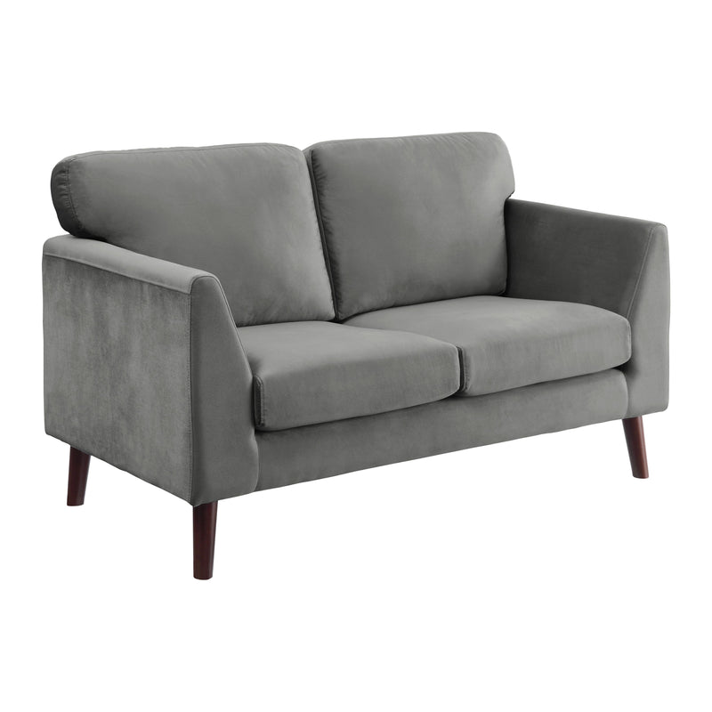 Homelegance Tolley Stationary Fabric Loveseat 9338GY-2 IMAGE 2