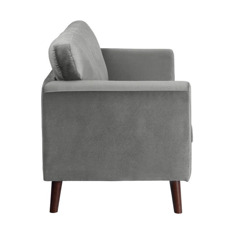 Homelegance Tolley Stationary Fabric Loveseat 9338GY-2 IMAGE 3