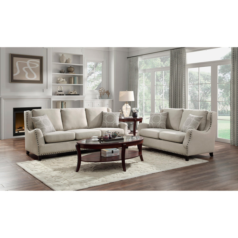 Homelegance Halton Stationary Fabric Loveseat 9339BE-2 IMAGE 5
