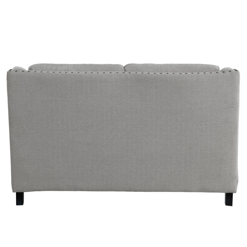 Homelegance Halton Stationary Fabric Loveseat 9339GY-2 IMAGE 4