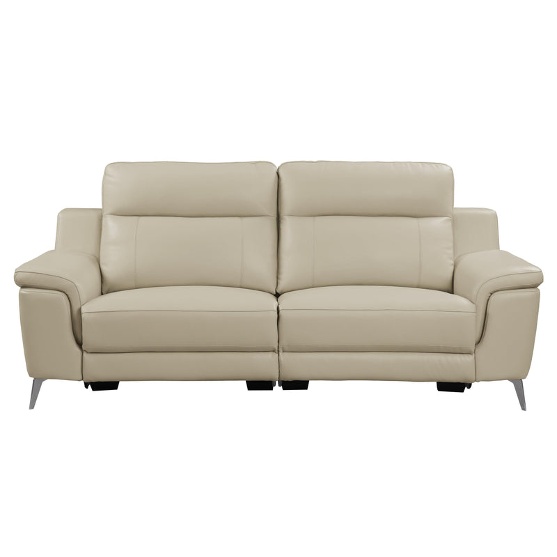 Homelegance Antonio Reclining Leather Match Sofa 9360BEG-3PW* IMAGE 1